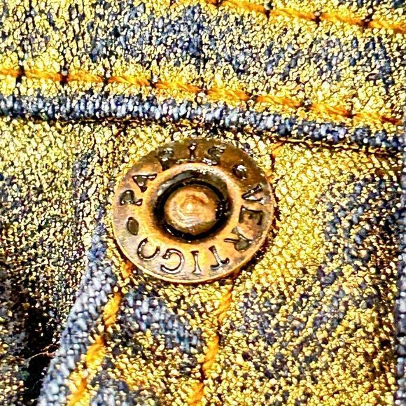Vertigo Paris Goldy Shimmer Wide Leg Jeans - Size 29 - Picture 4 of 4